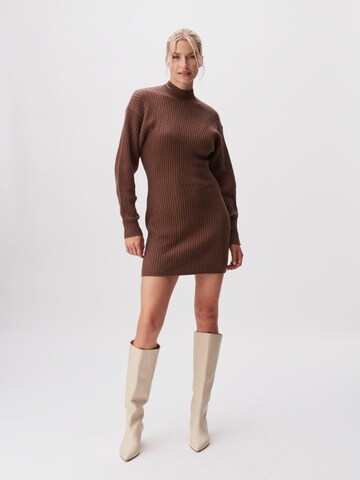 LeGer by Lena Gercke Knit dress 'Loreen' in Brown