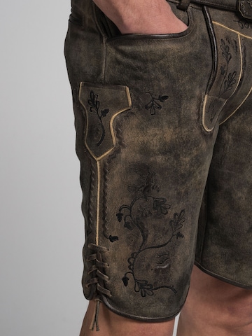 SPIETH & WENSKY Regular Traditional Pants 'Archibald' in Brown