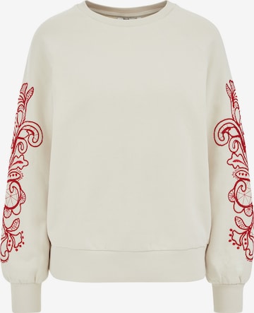 balta WE Fashion Megztinis be užsegimo: priekis