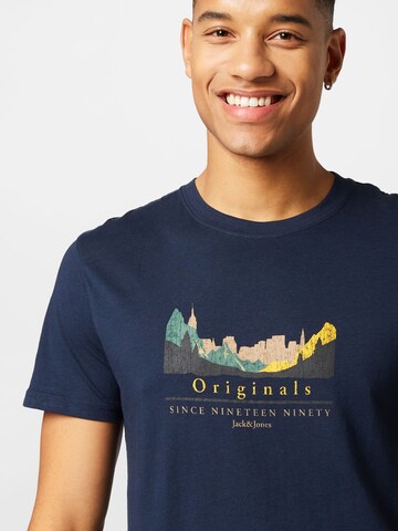 T-Shirt 'WOODLAND' JACK & JONES en bleu