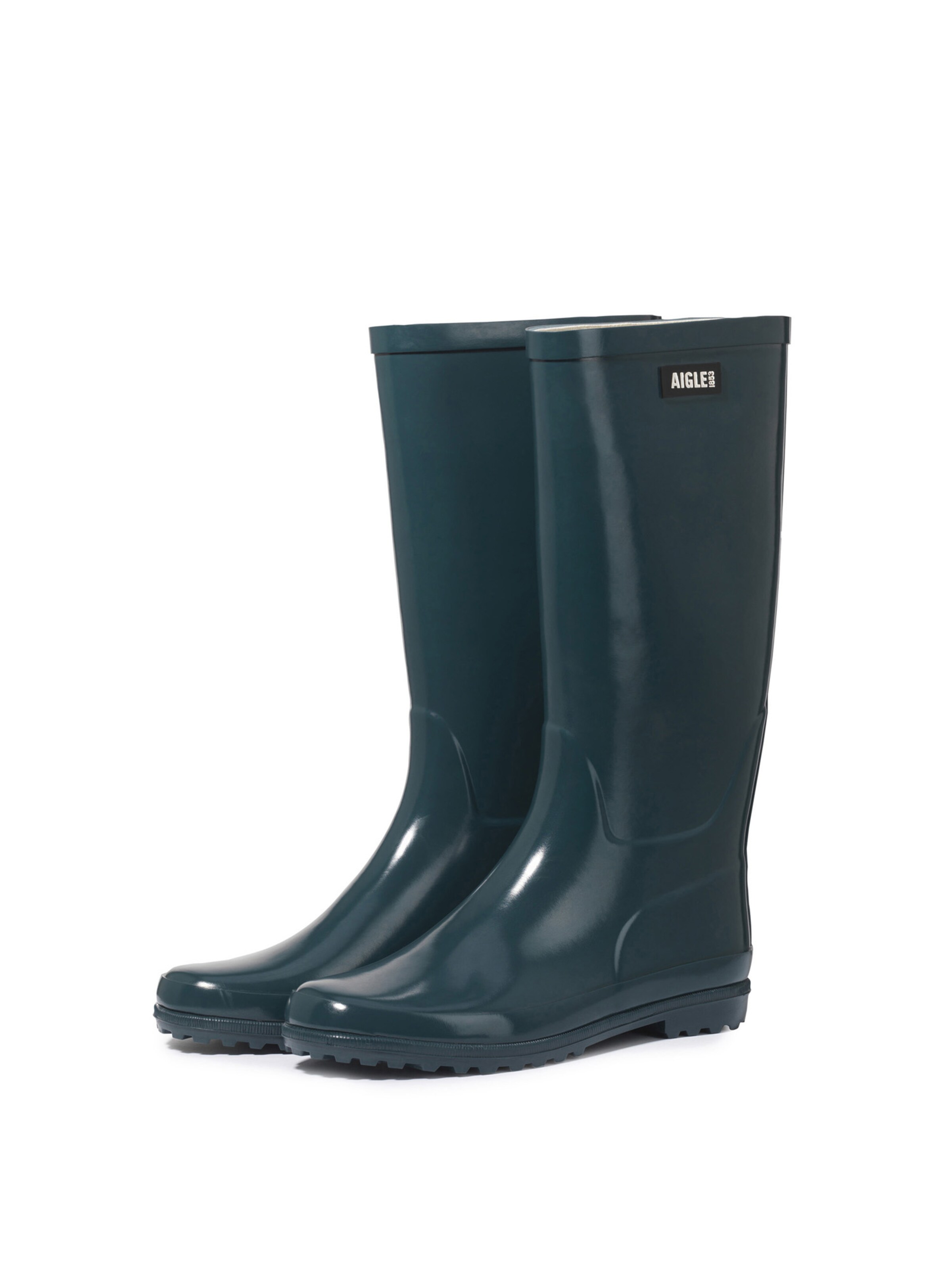 AIGLE Rubber boot 'ELIOSA' in Blue: front