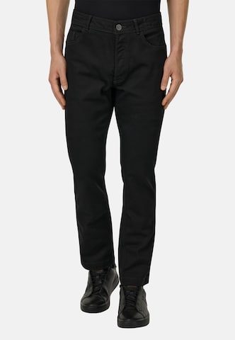 Coupe slim Jean Boggi Milano en noir : devant