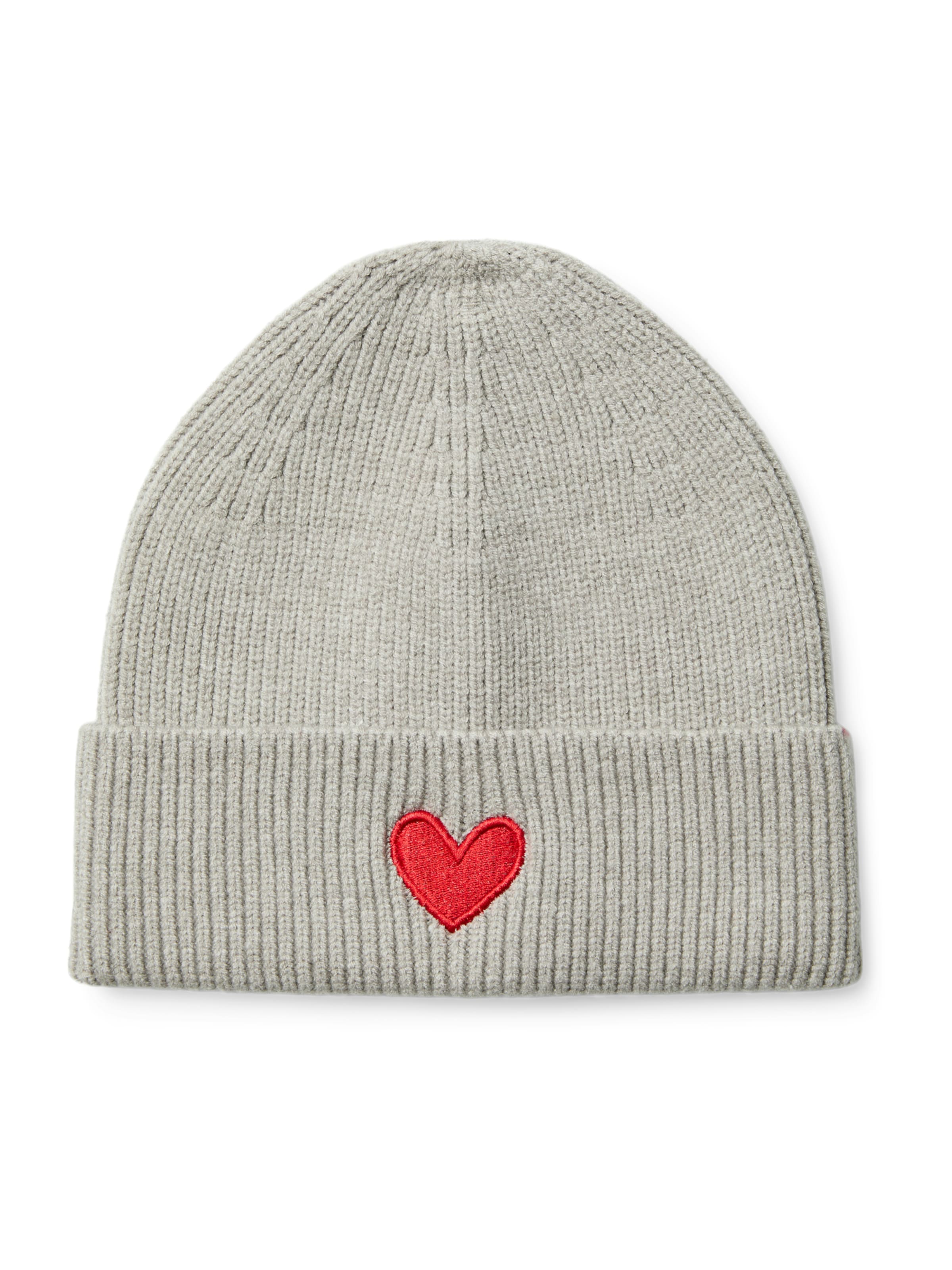 VERO MODA Čepice - světle šedá / červená, Produkt