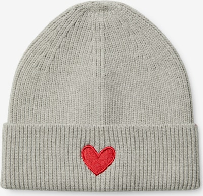 VERO MODA Čepice - světle šedá / červená, Produkt