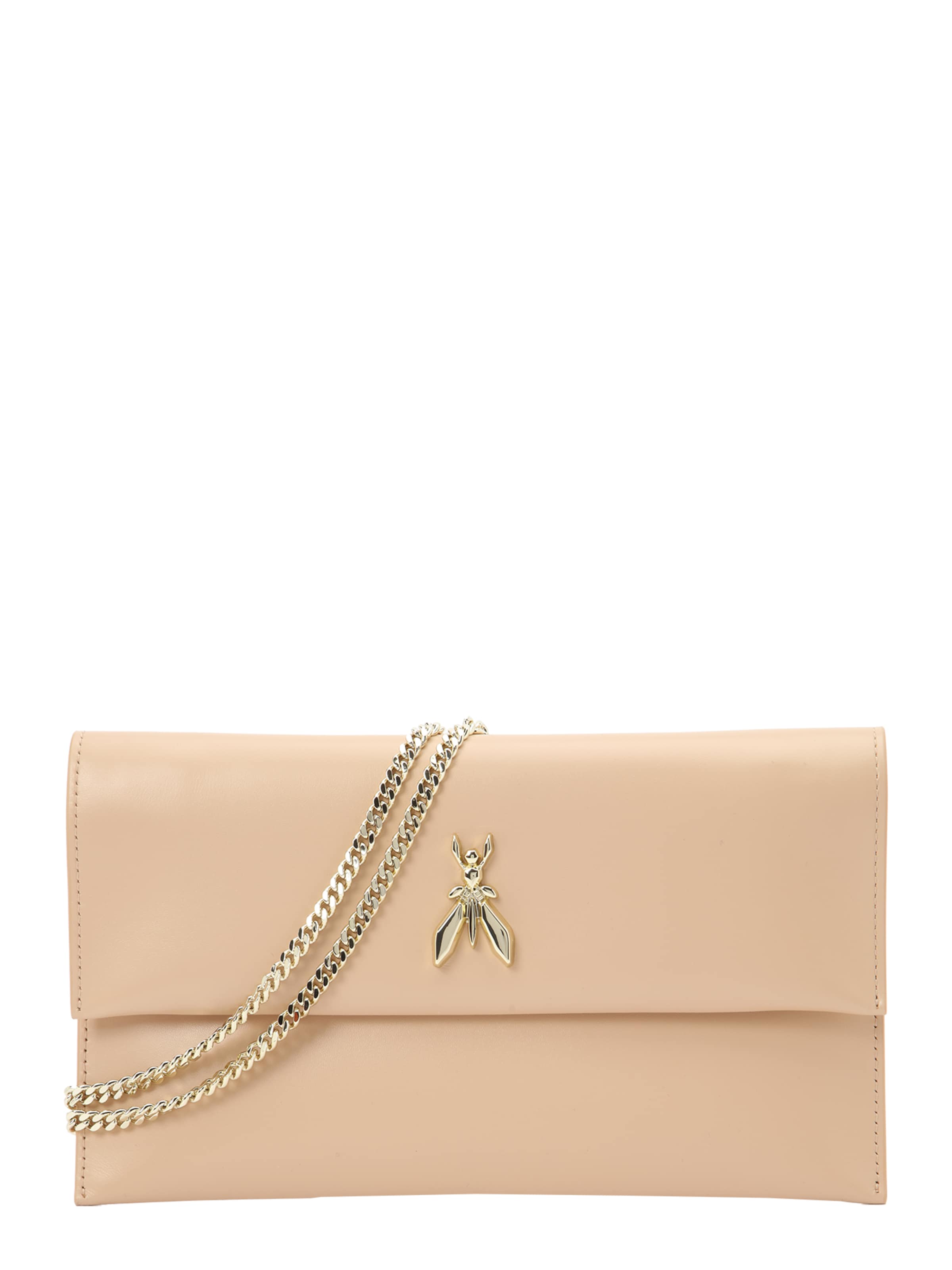 PATRIZIA PEPE - Bolso de noche en beige: frente