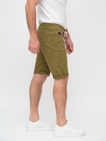 Miracle of Denim Slimfit Shorts 'Thomas' in Grün