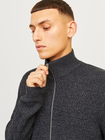 JACK & JONES Knit cardigan 'JJELewis' in Grey