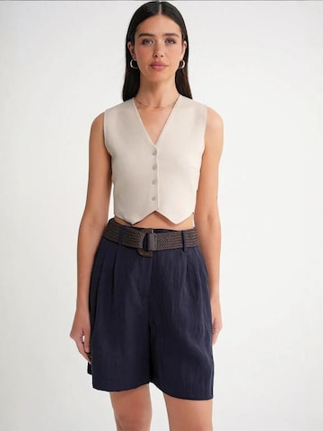 MixRay Gebreide bodywarmer in Beige