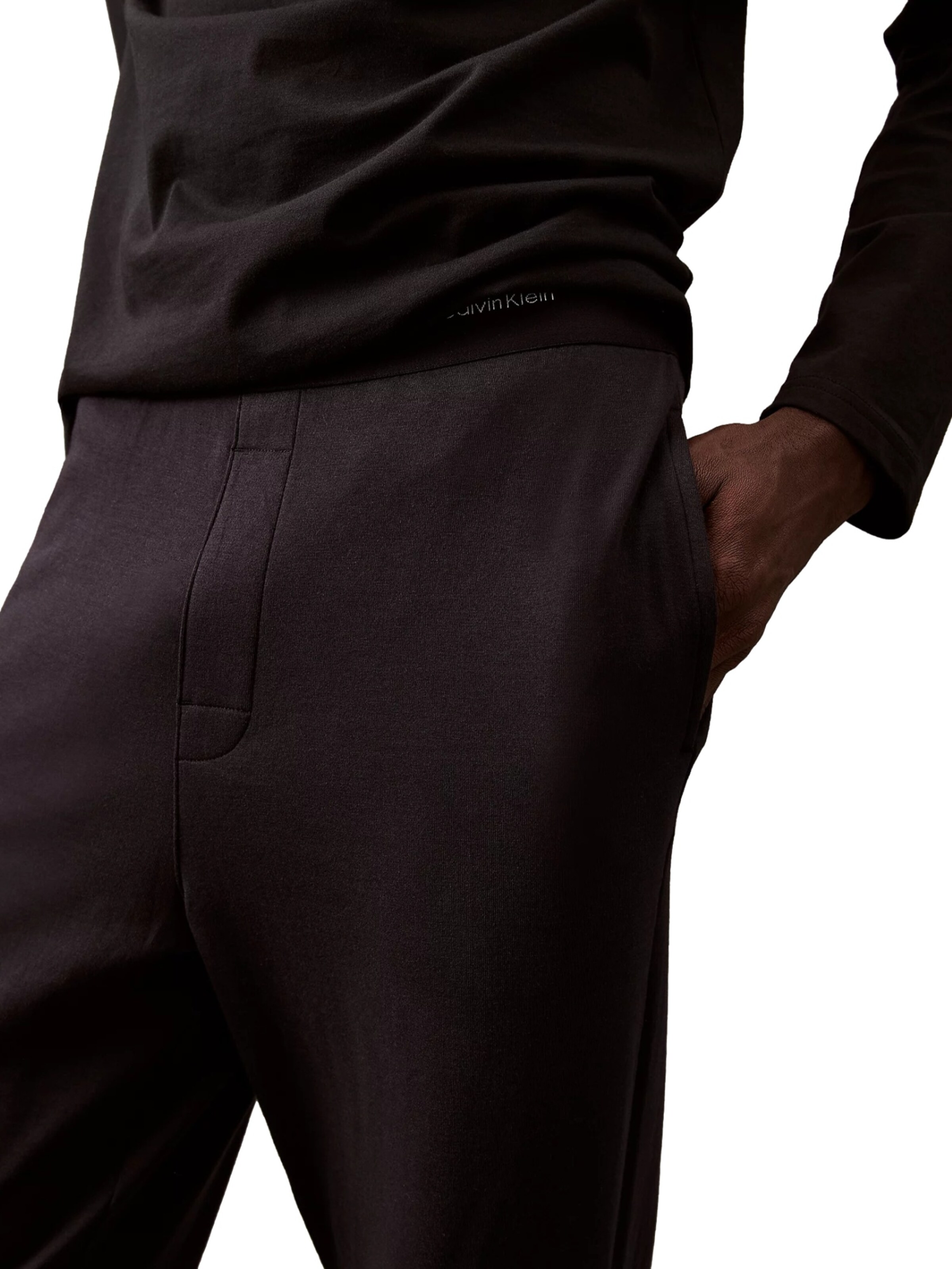 Regular Pantalon de sport Calvin Klein en noir
