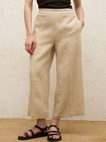 MANUKA Wide Leg Hose in Beige