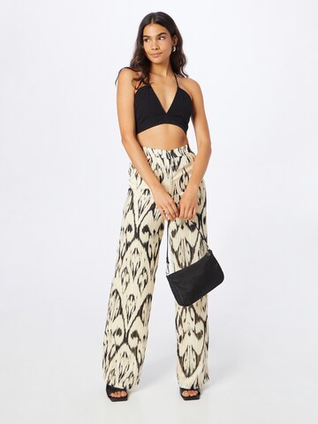 Wide Leg Pantalon Nasty Gal en beige