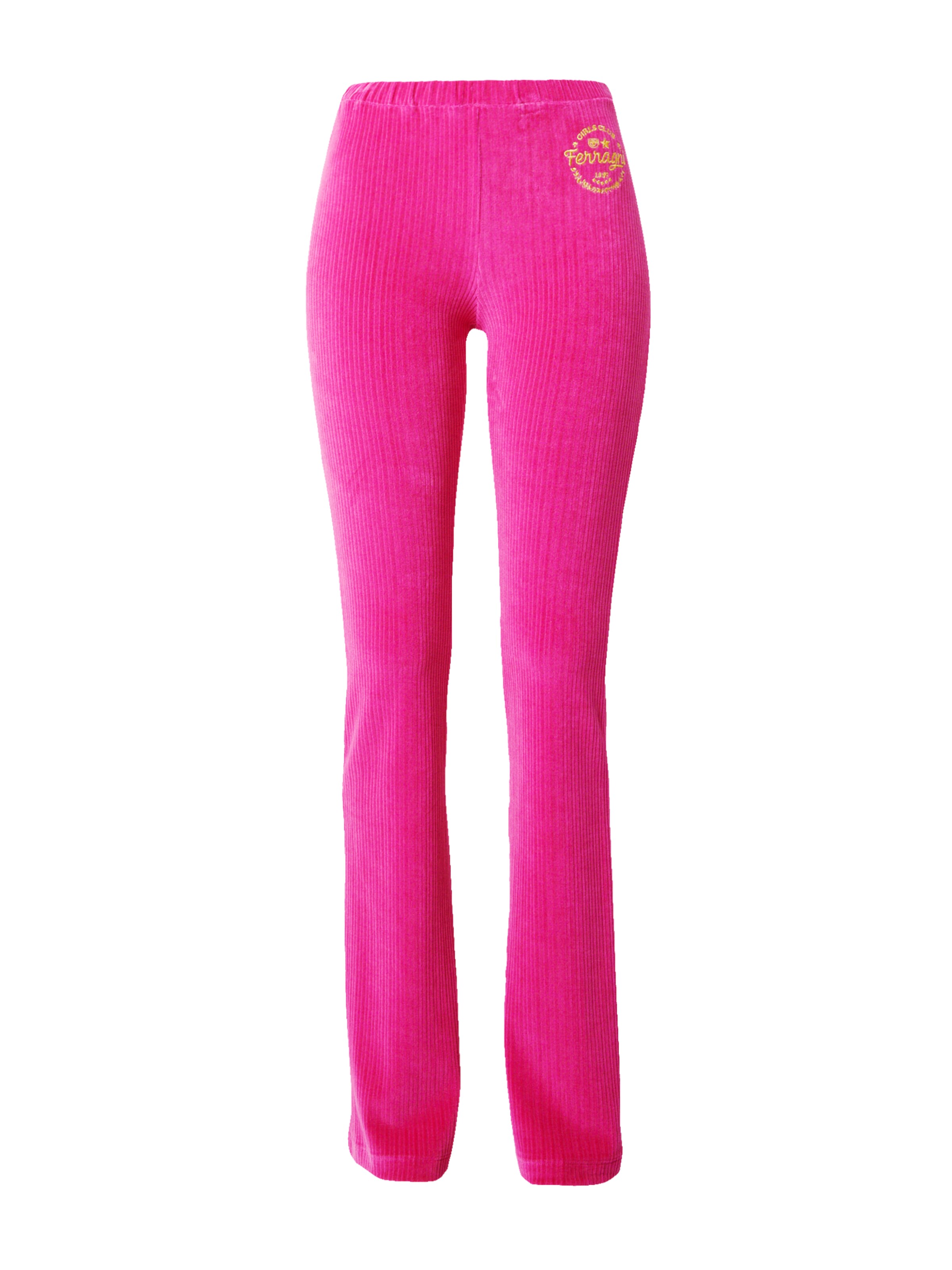 évasé Pantalon Chiara Ferragni en rose : devant