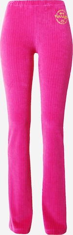 Chiara Ferragni - Acampanado Pantalón en rosa: frente