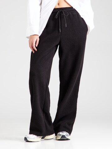 TOPSHOP Wide leg Παντελόνι σε μαύρο: μπροστά