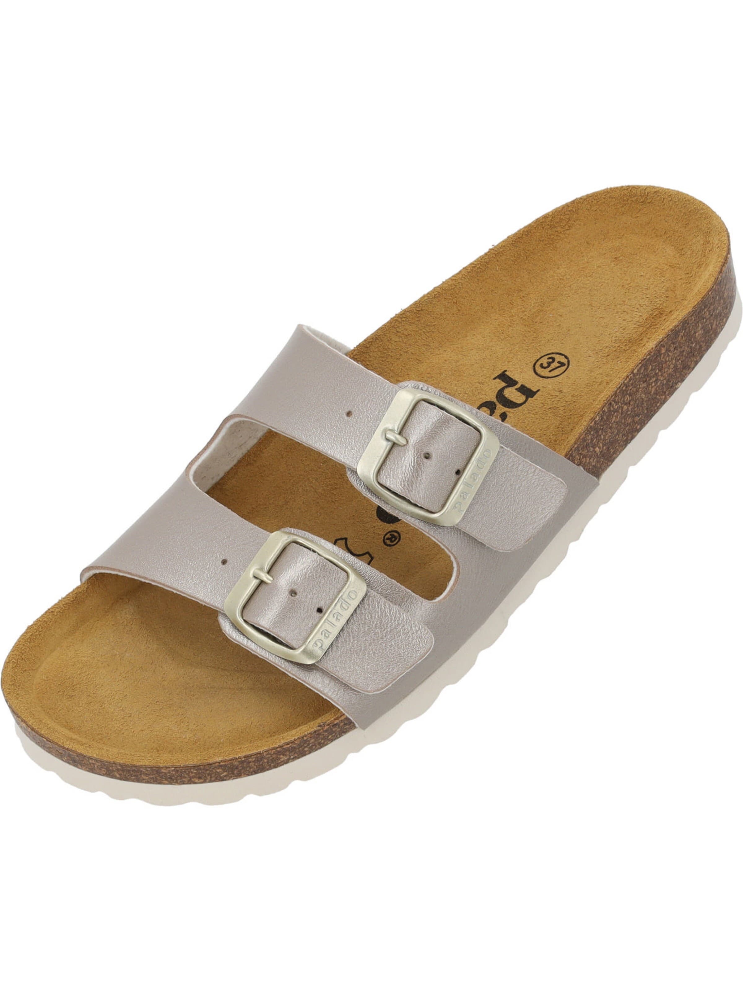 Palado Pantolette 'Palado Milos Metallic'‌‌‌‌‌‌‌‌‌ in Beige: Vorderseite