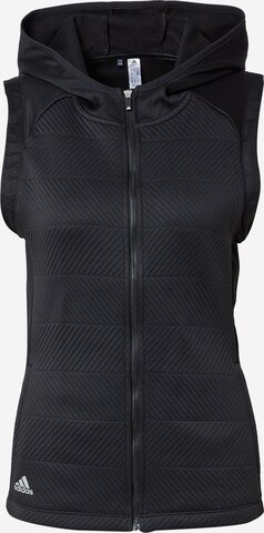 Gilet sportivo di ADIDAS GOLF in nero: frontale