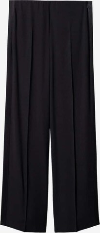 MANGO Lużny krój Spodnie 'pauline' w kolorze czarny: przód