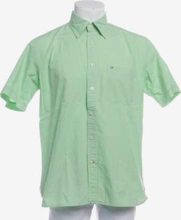 TOMMY HILFIGER Button Up Shirt in M in Green: front