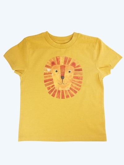 MelaDi Shirt 'Löwe' in 98-104 in gelb / orange, Produktansicht