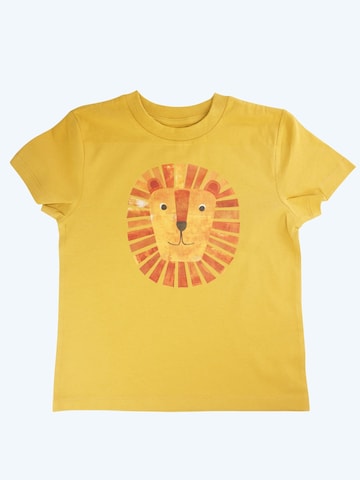 MelaDi Shirt 'Löwe' in Yellow: front