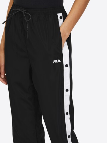 FILA Loosefit Παντελόνι φόρμας 'LARISA' σε μαύρο