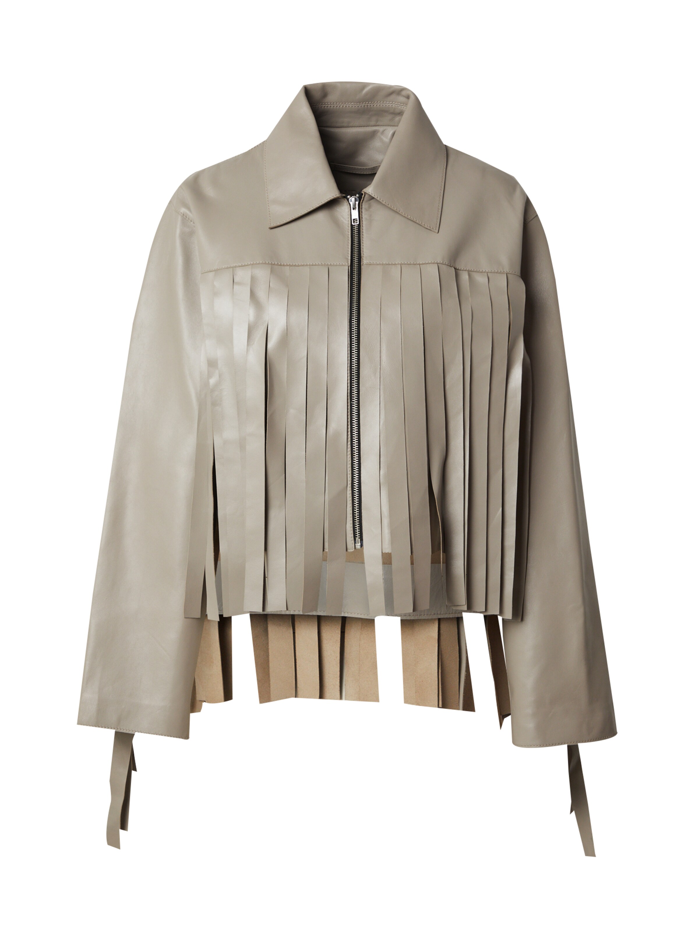 STAND STUDIO Φθινοπωρινό και ανοιξιάτικο μπουφάν 'Charlotta' σε μπεζ: μπροστά