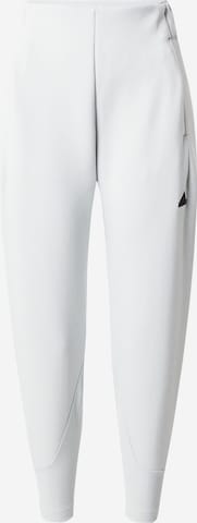 ADIDAS SPORTSWEAR - Tapered Calças de desporto 'Z.N.E.' em cinzento: frente