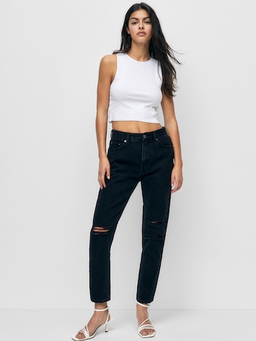 Pull&Bear Regular Jeans in Schwarz