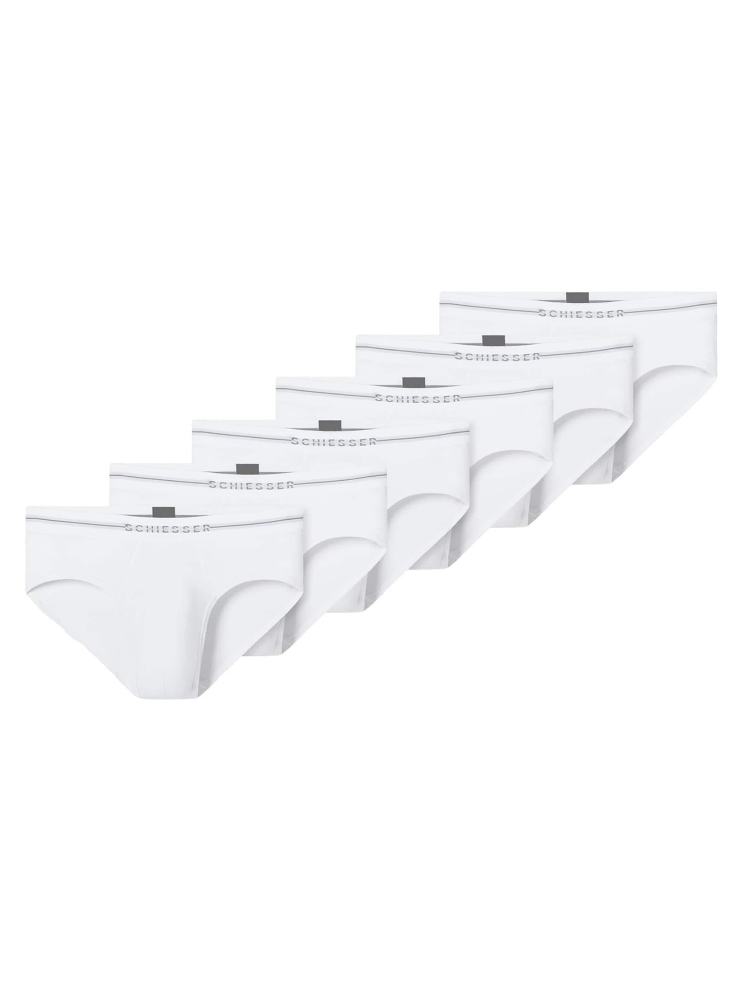 SCHIESSER Slip 'Cotton Flex' in White: front