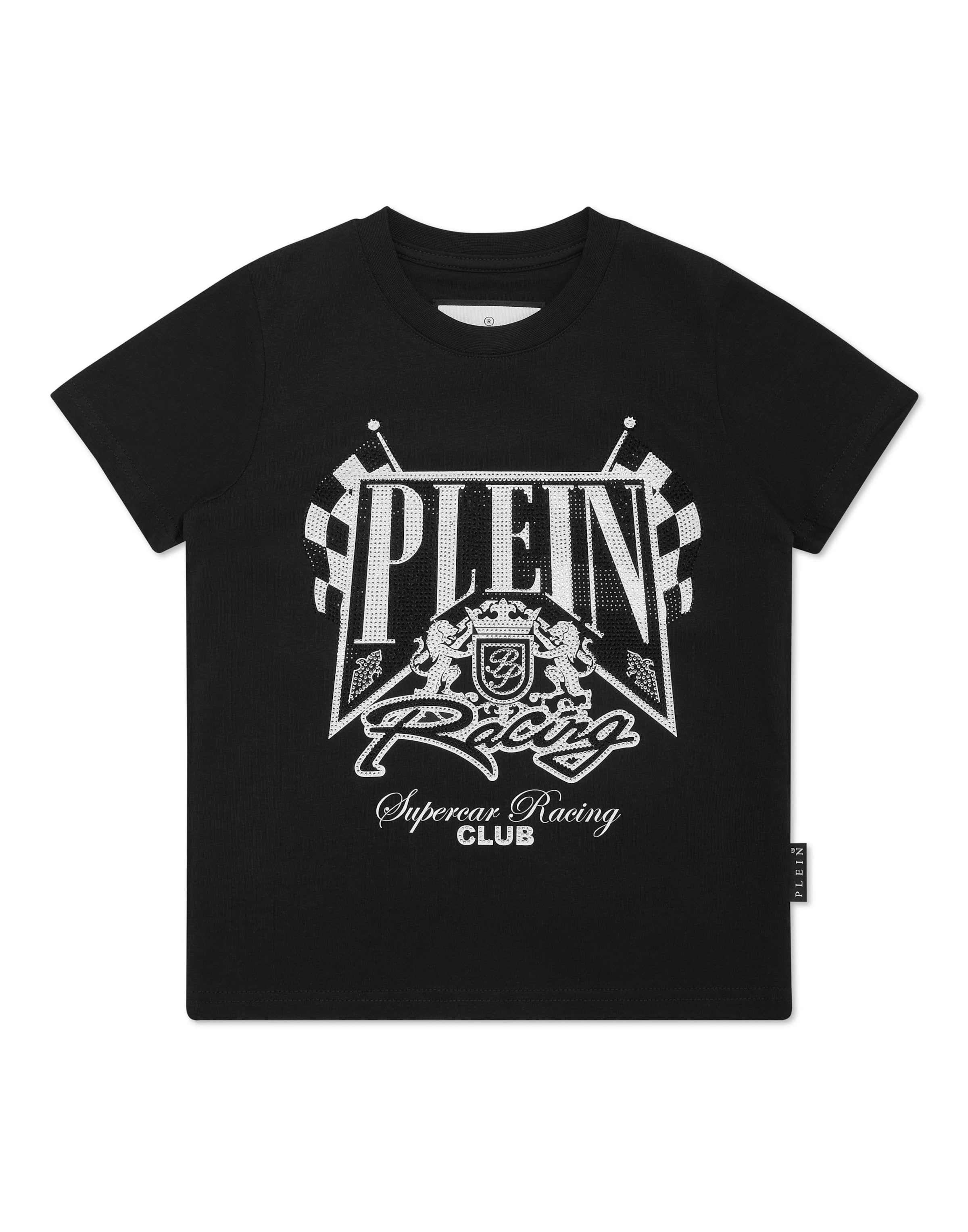Philipp Plein - Camiseta 'Racing' en negro: frente