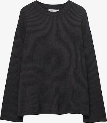 Pull-over Pull&Bear en gris : devant