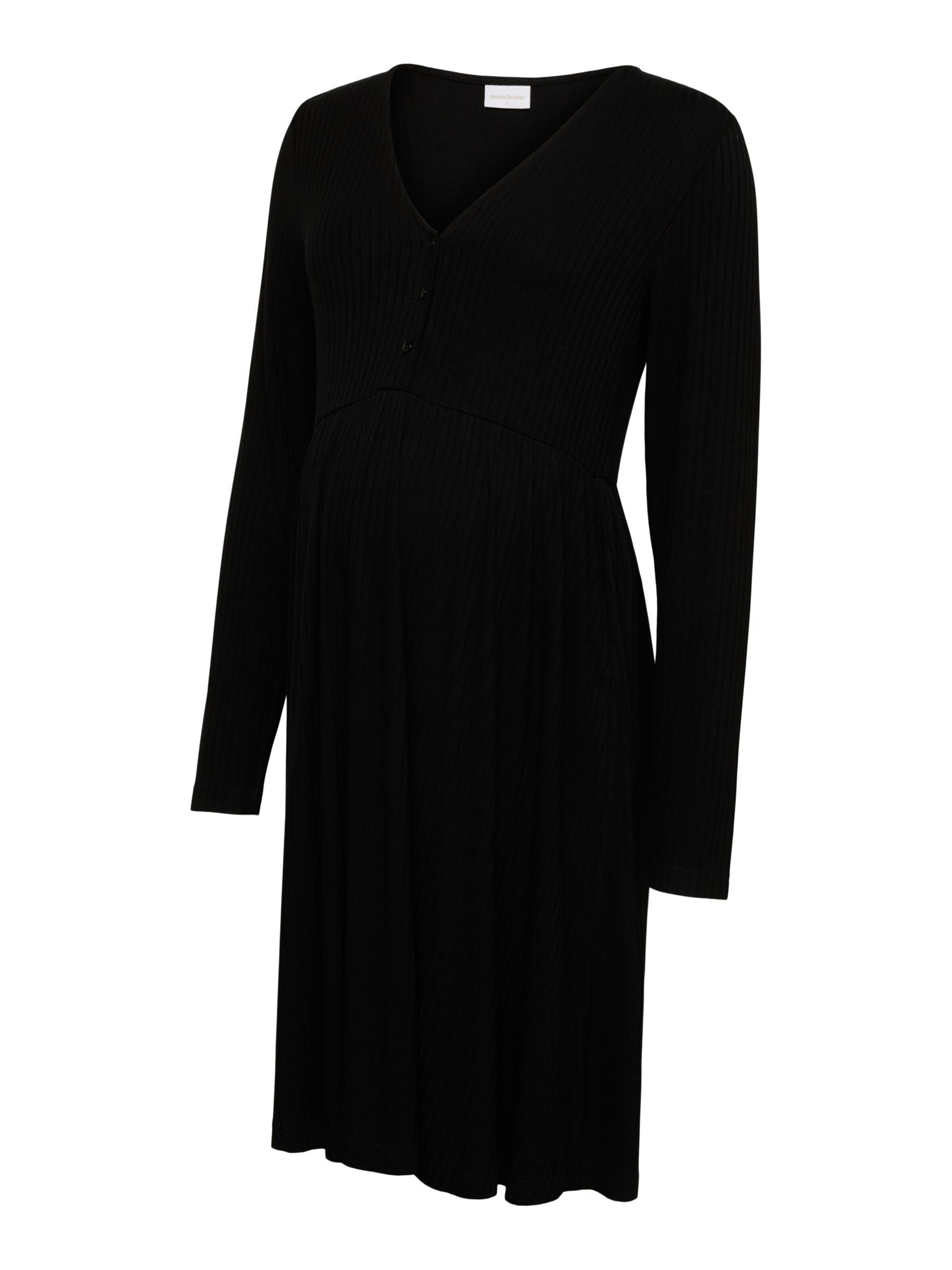 Robe MAMALICIOUS en noir : devant