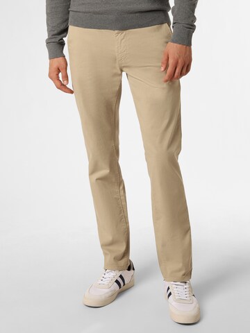 BOSS Slim fit Chino Pants in Beige: front