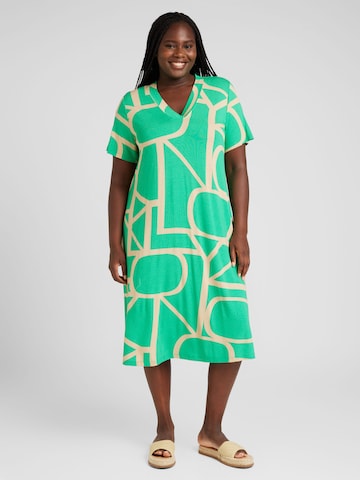 ONLY Carmakoma Dress 'FYRLA' in Green: front