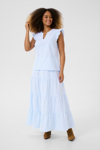 Cream Blouse 'Amala' in Blue