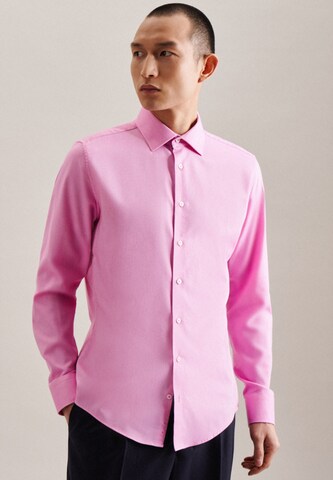 SEIDENSTICKER Slim Fit Hemd in Pink