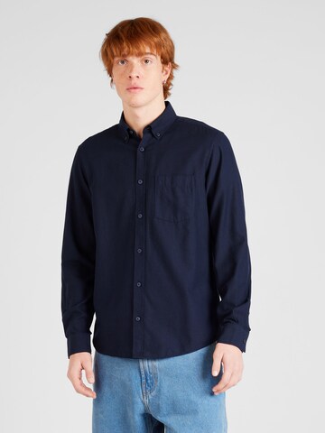 s.Oliver Regular fit Button Up Shirt in Blue: front