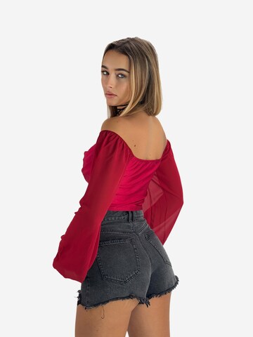 Elara Bluse in Rot