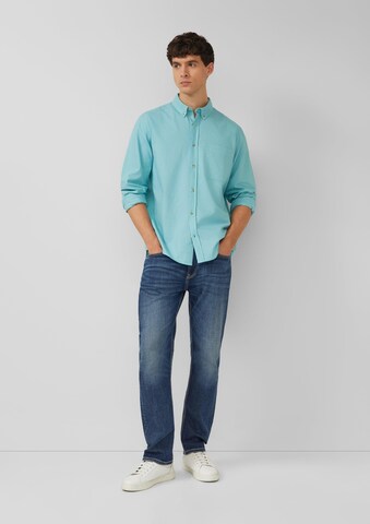 s.Oliver Regular fit Button Up Shirt in Blue