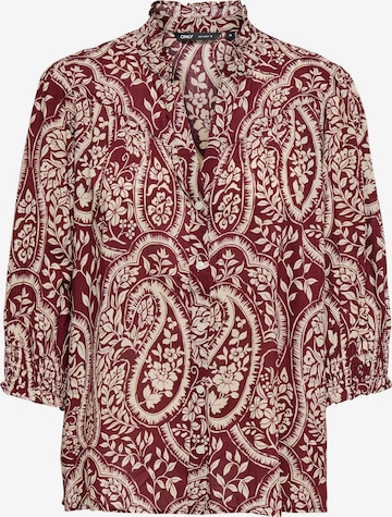 Camicia da donna di ONLY in marrone: frontale