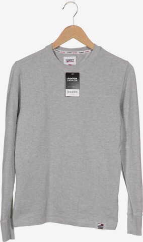 Tommy Jeans Sweatshirt & Zip-Up Hoodie in S in Grey: front