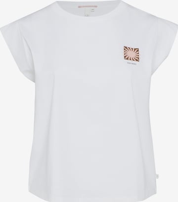 T-shirt QS en blanc : devant