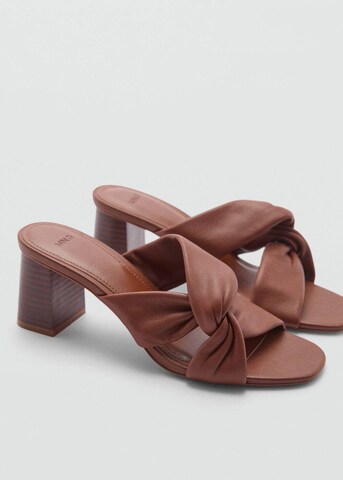 MANGO Mules 'Kuma' in Brown