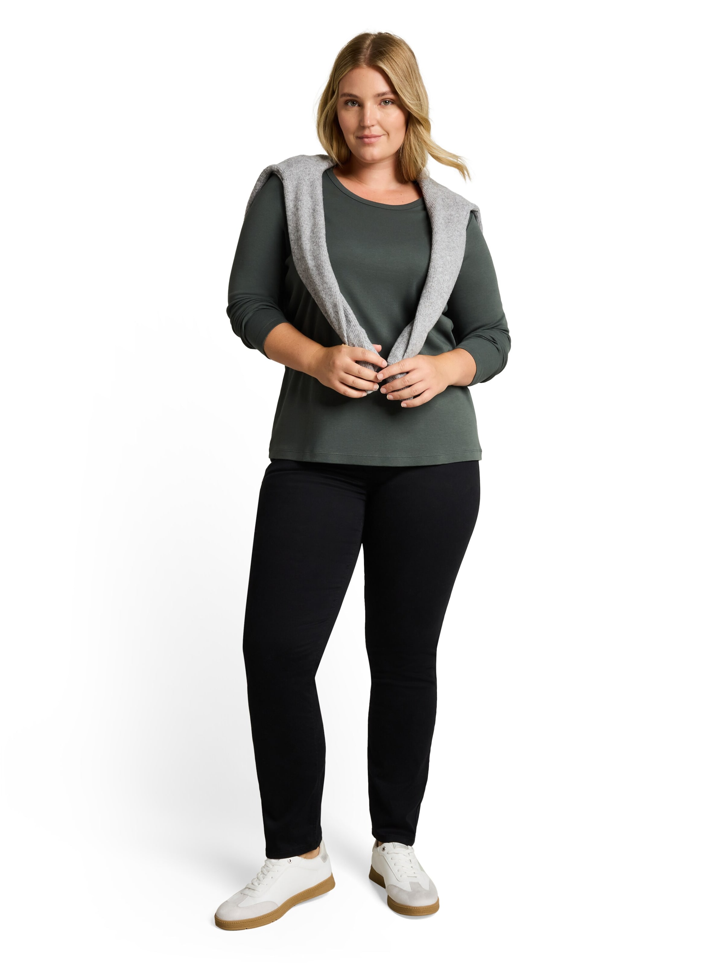 Tom Tailor Women + Majica | zelena barva