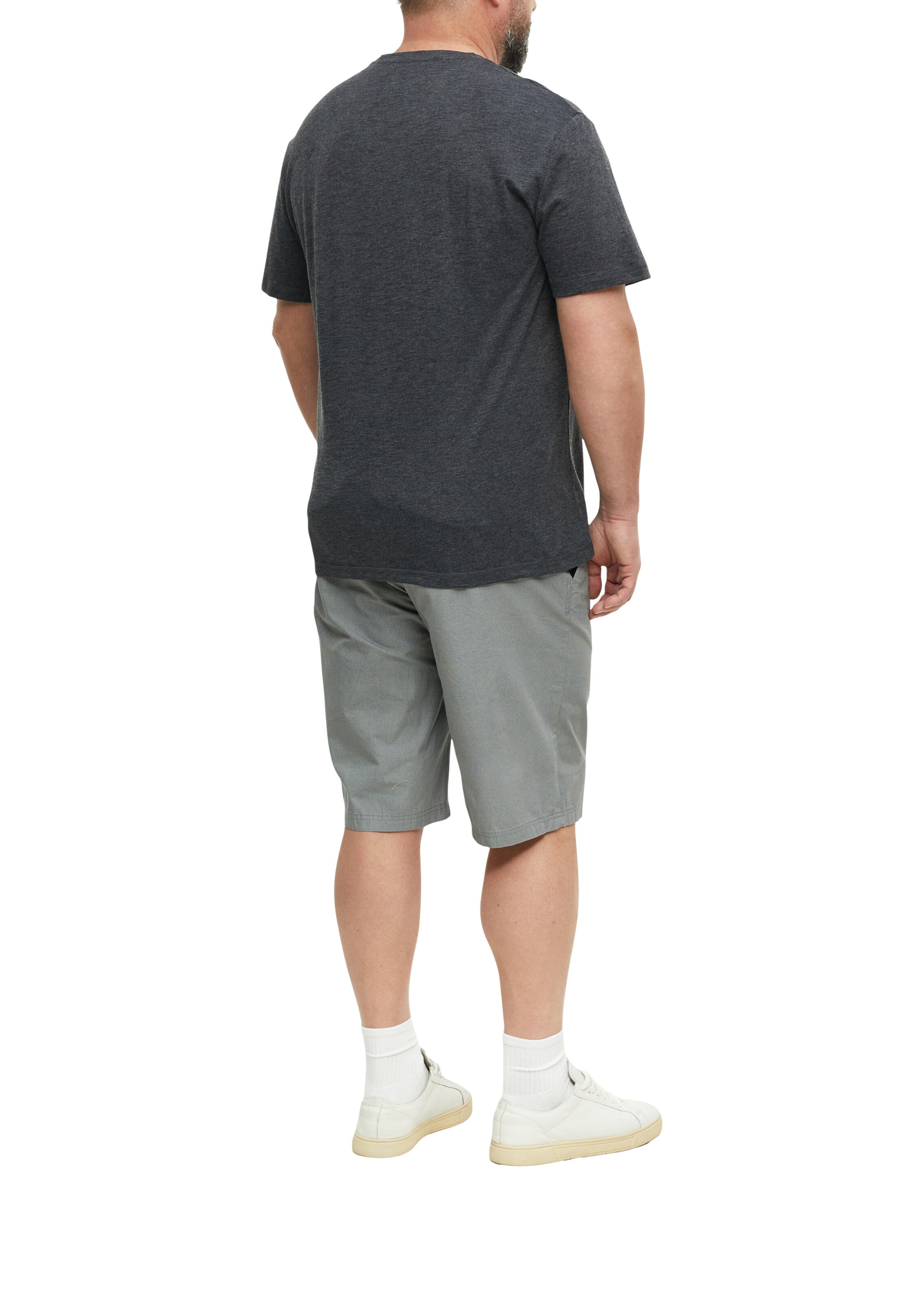 s.Oliver Men Big Sizes Shirt in Grey