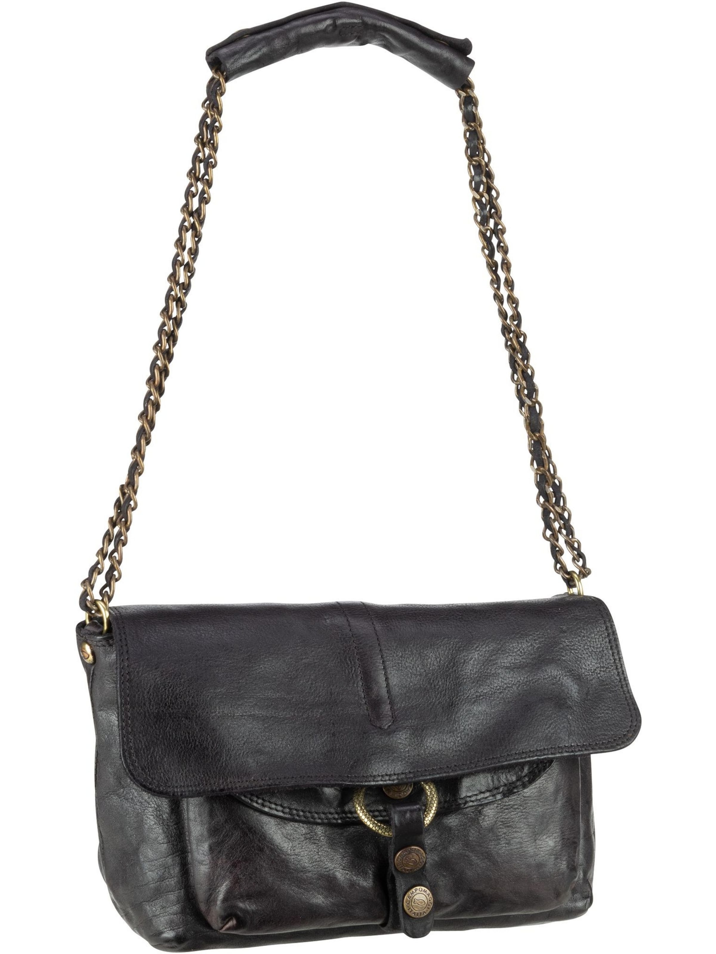 Borsa a spalla di Campomaggi in nero: frontale