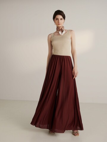 Guido Maria Kretschmer Women Wide Leg Hose 'Samantha' in Rot