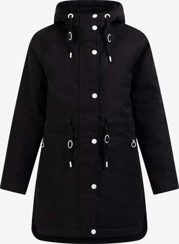 DreiMaster Maritim Winter Parka in Black: front