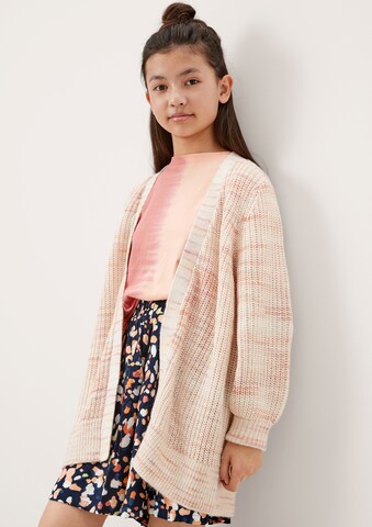 s.Oliver Knit Cardigan in Beige: front