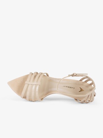 CARRANO Hochhackige Sandalen in Beige